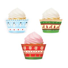 Muffinpapír, Mikulás, Karácsony 