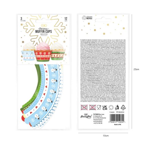 Muffinpapír, Mikulás, Karácsony 