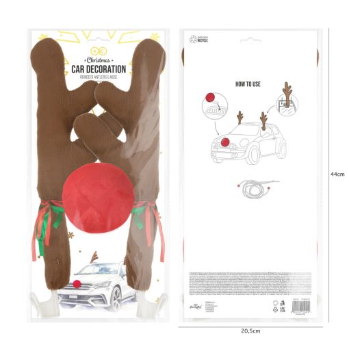 Autódekoráció, rénszarvas 