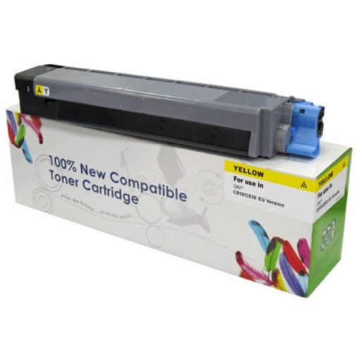 Utángyártott OKI MC860 Toner Yellow 10.000 oldal kapacitás   CartridgeWeb