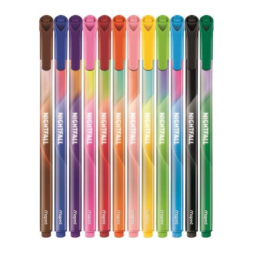 MAPED Filctoll, kimosható, 12 darabos, Nightfall