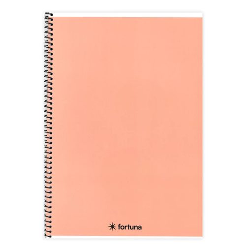 Spirálfüzet A/4-es 70 lapos vonalas, pasztell barack