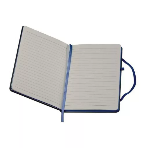 Notesz A/6, gumipánttal, fekete-türkiz