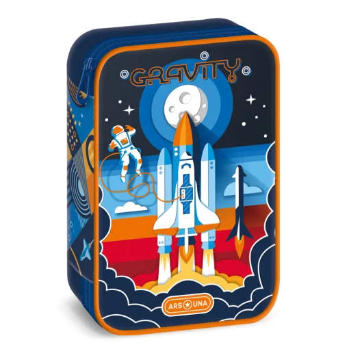 ARS UNA Mágneszáras iskolatáska szett, Gravity, 5 részes