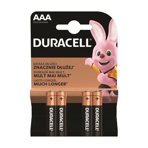 Duracell mikro elem AAA 4db