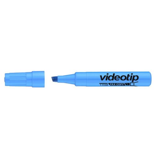ICO szövegkiemelő Videotip 1-4mm, Fluor kék