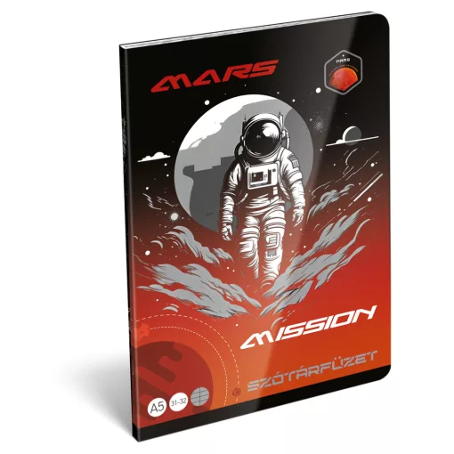 Lizzy Card szótár füzet, 31-32, A/5, Mars Mission, Űrhajós