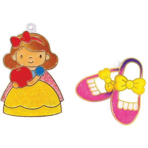 AMOS üvegmatricafesték készlet 10,5ml 10db+12db sablon, hercegnő