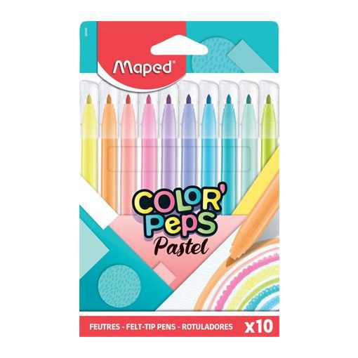 MAPED Color'Peps 10db kimosható filctoll, pasztell