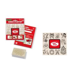 Nyomdakészlet MIkulás, Télapó, Karácsony, 10+1db-os