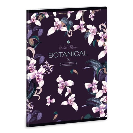 ARS UNA füzet A/5 40 lapos vonalas, Botanic Orchid