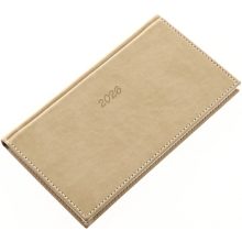 BOLERO zsebnaptár fekvő 2026. évi, Drapp