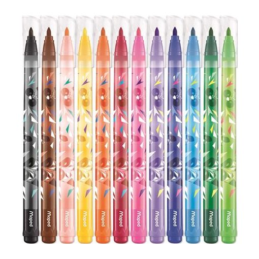 MAPED Filctoll készlet, 12 darabos, kimosható, Mini Cute 