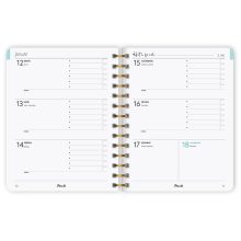 PlanAll Határidőnapló, agenda heti B5 spirálozott 2026. évi - Teal