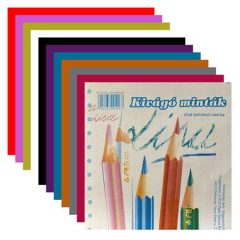 Kivágólap színes 14x14cm 10db/csomag