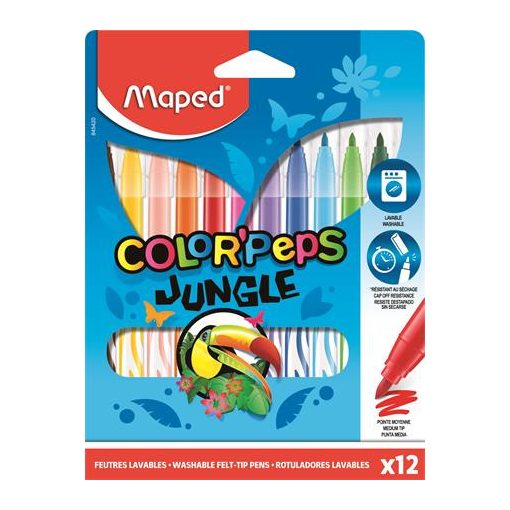 MAPED Color'Peps Jungle 12db kimosható filctoll