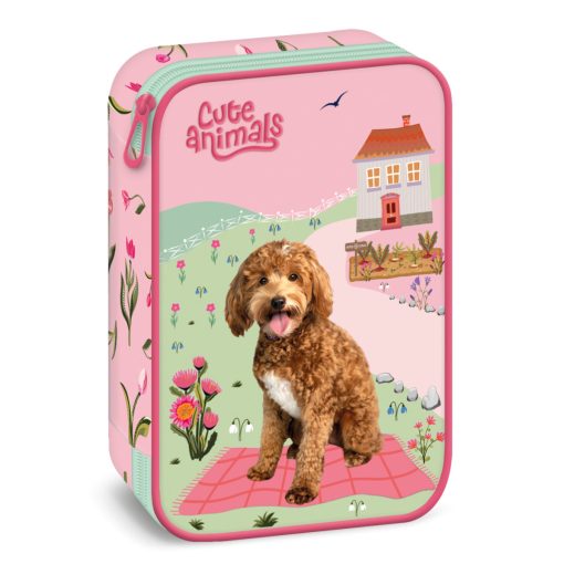 ARS UNA Anatómiai iskolatáska szett, Cute Animals Doggie, 5 részes