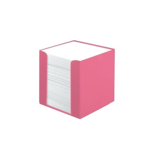 HERLITZ asztali kockatömb 9x9cm 700 lap, műanyag dobozban, Rózsaszín