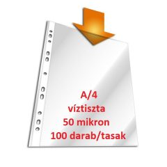 Lefűzhető genotherm A/4 50 mikron víztiszta, 100db/csom