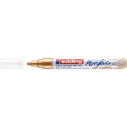 EDDING 5100 AKRIL MARKER B (2-3 MM), Rich Gold