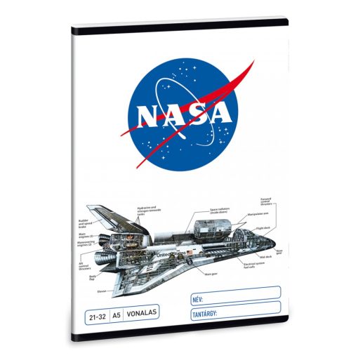 ARS UNA füzet A/5 32 lapos vonalas, NASA, 21-32