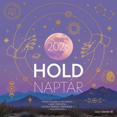   Falinaptár lemez nagy, 315x315mm, 2026. évi, Hold naptár, Asztrolgiai