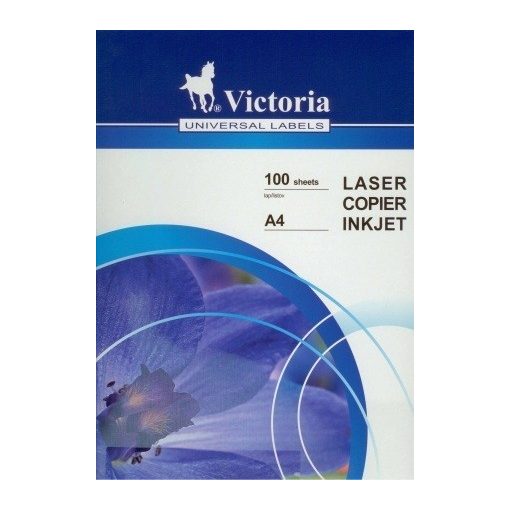 Etikett címke VICTORIA 38x21,2mm, 65 címke/lap, 100 lap/csomag