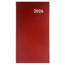 Zsebnaptár, haránt, Alisca, Szekszárd, 2026. évi, Bordó
