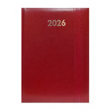 Agenda B/5 heti, Alisca, Szekszárd, 2026. évi, varrott, Bordó