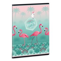 ARS UNA Pink Flamingo extra füzet A/5 40 lapos sima 20-32