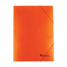 Gumis mappa A/4 karton narancs