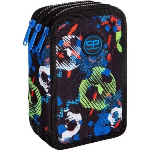 CoolPack Tolltartó 3 emeletes töltött, Focis, Football Blue