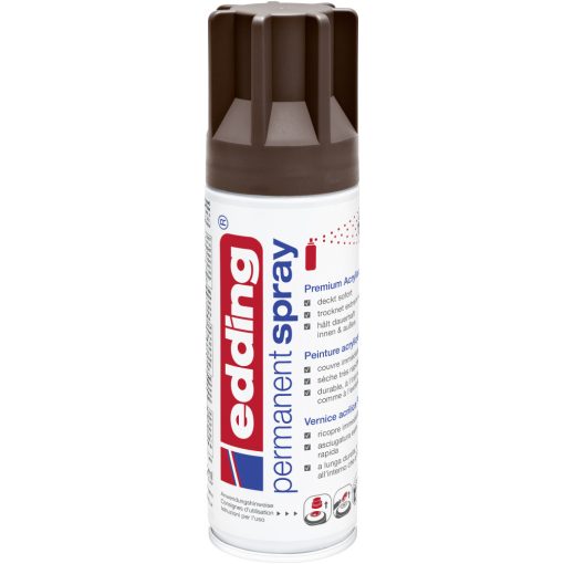 EDDING 5200 Prémium Akrilfesték Spray 200ml, Chocolate Brown Mat Ral