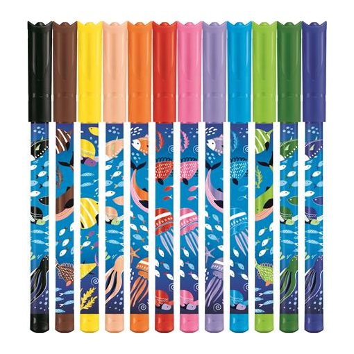 MAPED Color'Peps Ocean Life 12db kimosható filctoll készlet