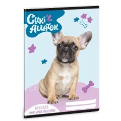 ARS UNA leckefüzet A/5 32 lapos Cuki állatok, Bulldog