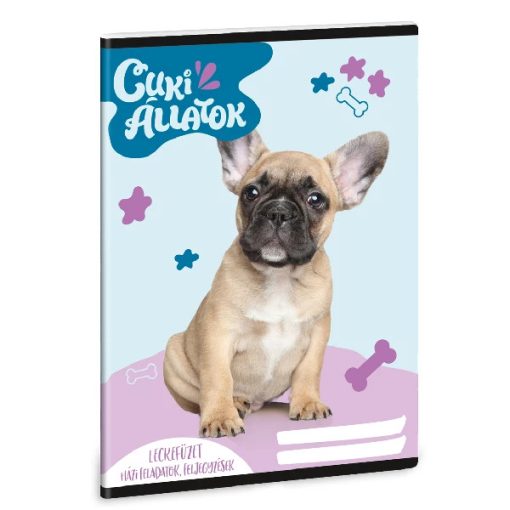 ARS UNA leckefüzet A/5 32 lapos Cuki állatok, Bulldog