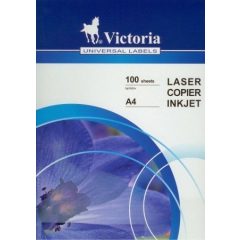   Etikett címke VICTORIA 105x148mm, 4 címke/lap, 100 lap/csomag