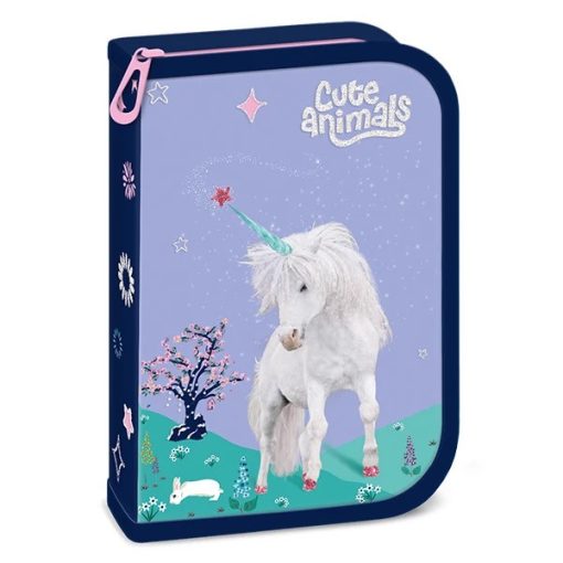 ARS UNA töltött tolltartó kihajtható írószertartóval Cute Animals Unicorn