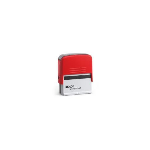 Colop Printer C40 bélyegző, szöveglemezzel, Piros ház