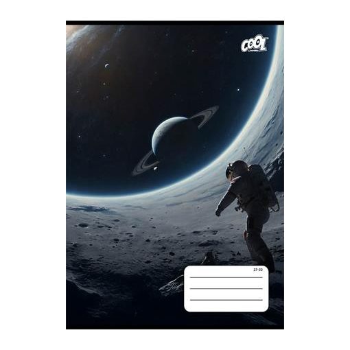 Victoria füzet A/5 27-32, kockás, négyzethálós, Man on the Moon