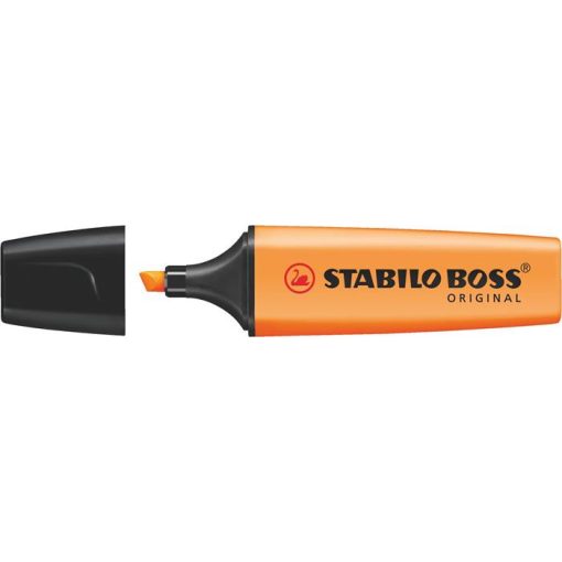 Szövegkiemelő STABILO BOSS vágott, 2-5mm, narancssárga