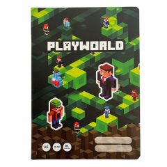 Iskolai füzet A/5, Minecraft 12-32 3. osztályos vonalas