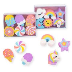 Trendhaus radír Candy&Unikornis 6db