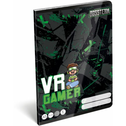 Füzet A/5 VR Gamer, Lizzy Card 16-32, 2. osztályos vonalas