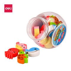 Deli radír mini, állatok, 20db