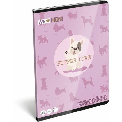 Lizzy Card leckefüzet A/5 We love dogs, pups