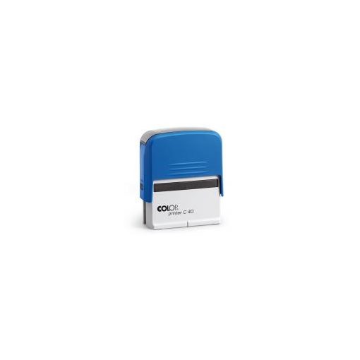 Colop Printer C40 bélyegző, szöveglemezzel, Kék ház