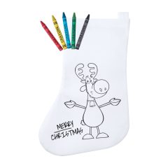 Színezhető karácsonyi, Mikulás, tasak zsírkrétával