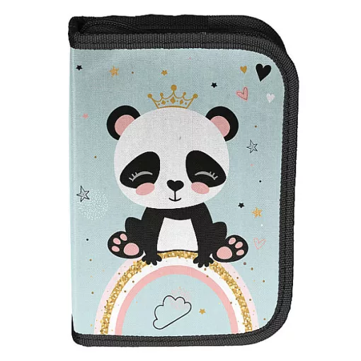 Iskolatáska szett PASO Panda, Szivárvány