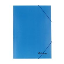 Gumis mappa A/4 karton kék